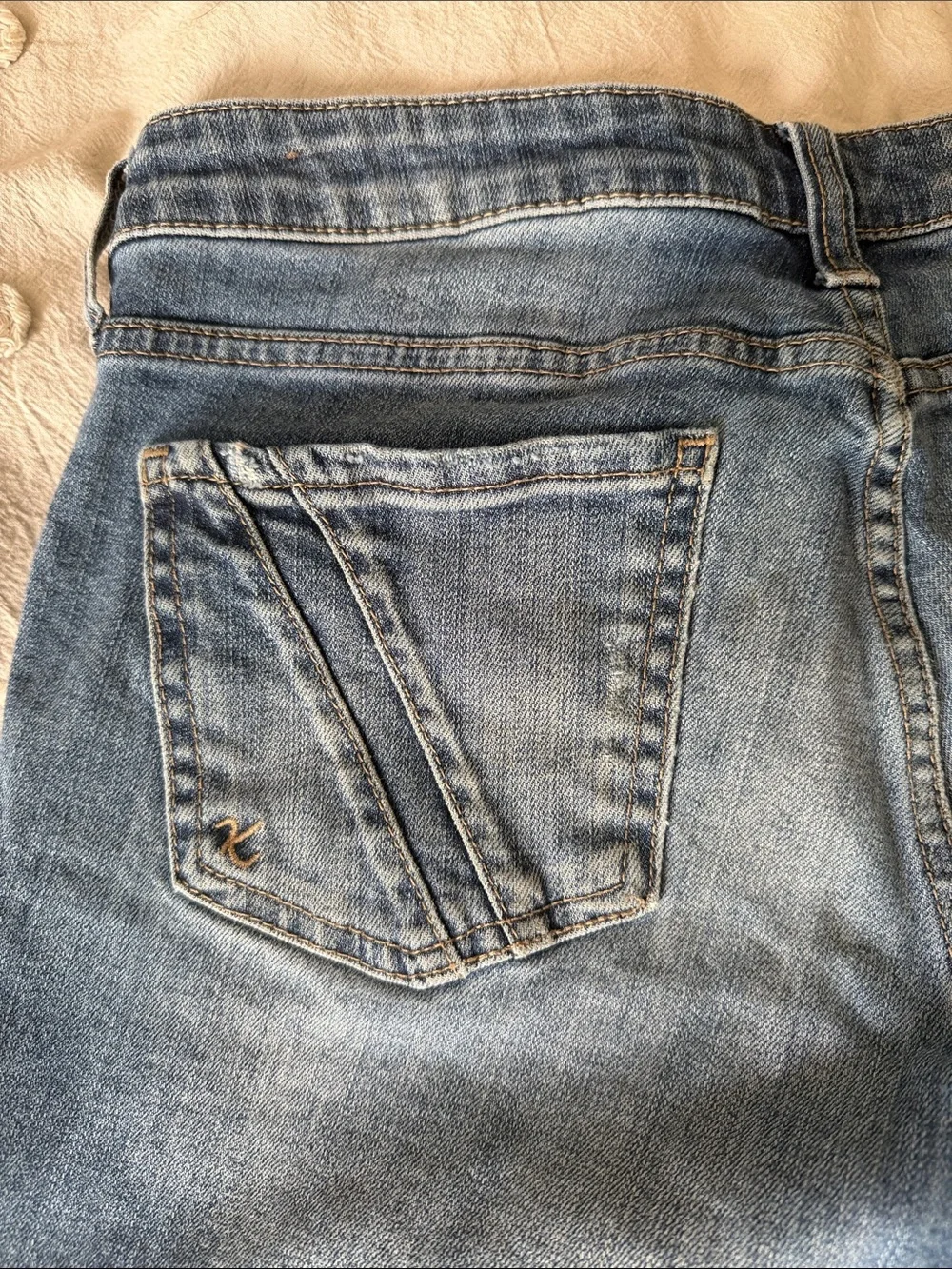 Casual Kut from the Kloth Mid-Rise Denim Shorts - Light Blue